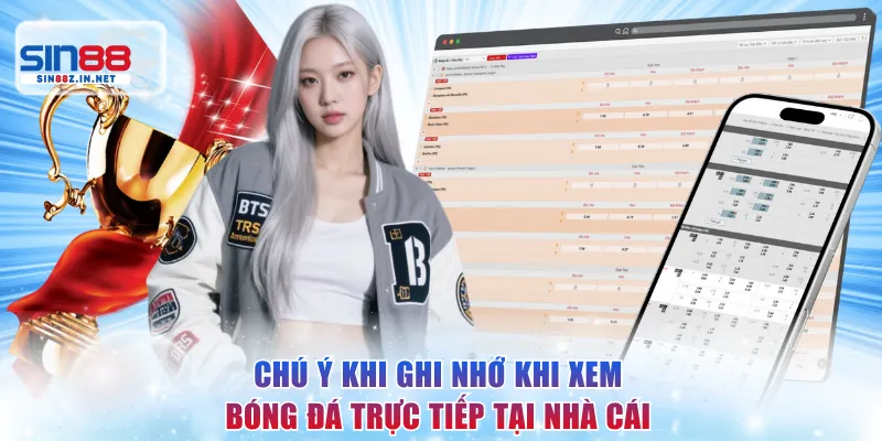 Chú ý khi ghi nhớ khi xem bóng đá trực tiếp tại nhà cái